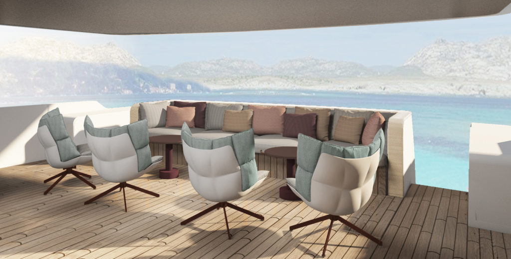 Yacht Sanlorenzo SD96 Residential Biscuit Urquiola outdoor